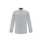 White Elastane Dress Shirt