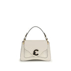 Beige Calf Leather Bos Taurus Shoulder Bag