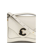 Beige Calf Leather Bos Taurus Shoulder Bag