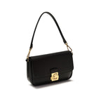 Black Calf Leather Bos Taurus Shoulder Bag