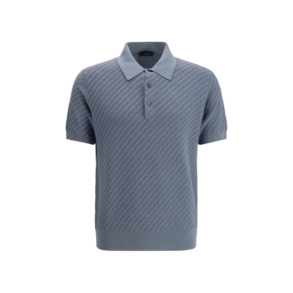 Blue Cotton Polo Shirt