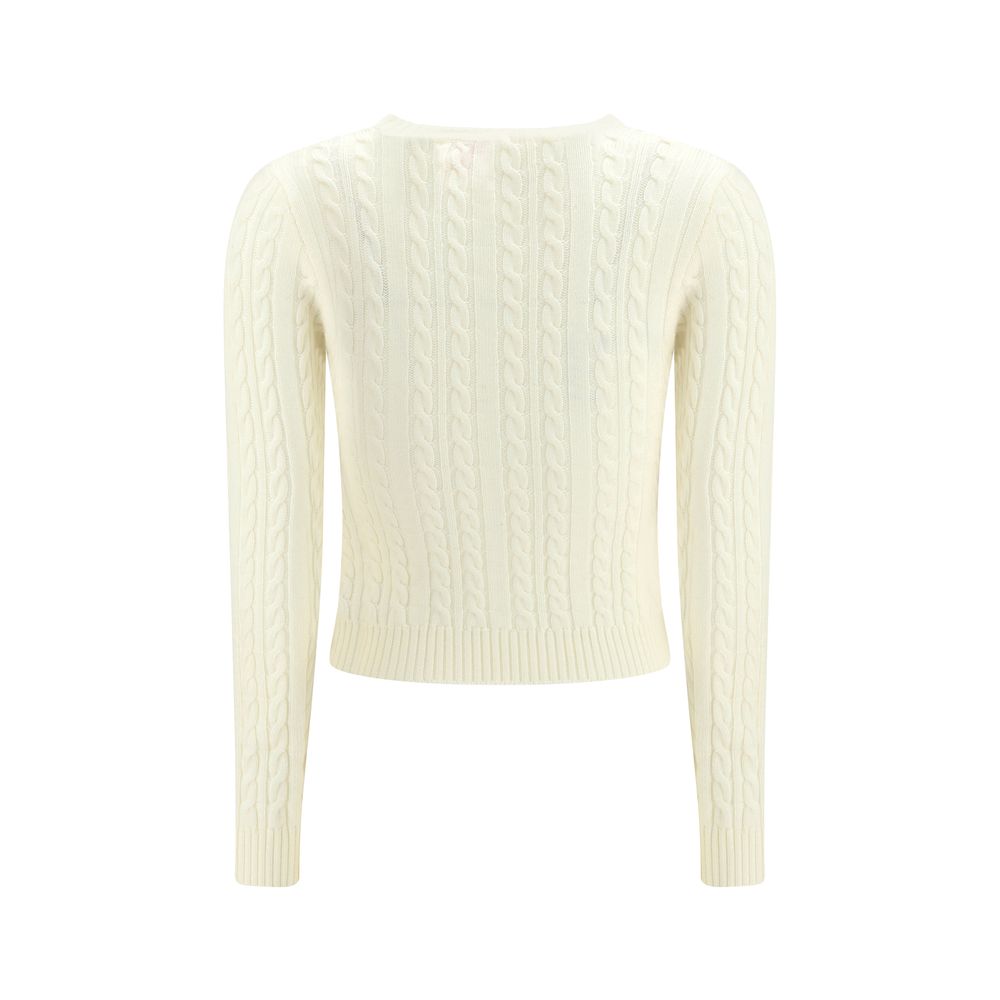 Beige Merino Wool Sweatshirt