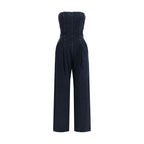 Blue Cotton Jumpsuit