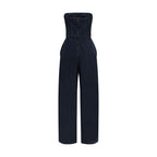 Blue Cotton Jumpsuit