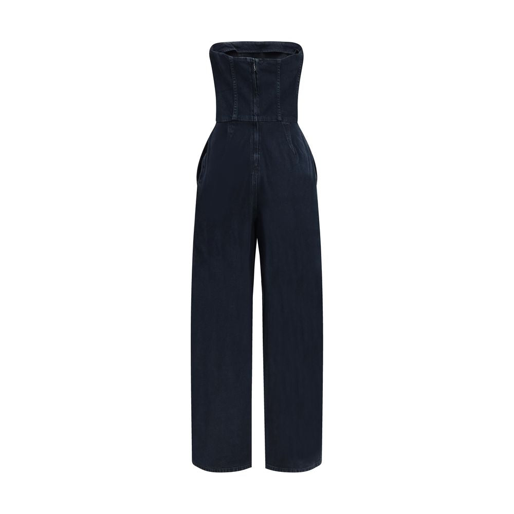 Blue Cotton Jumpsuit