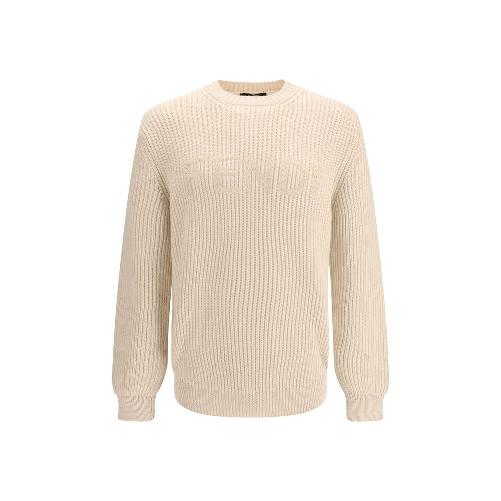 Beige Fleece Wool Sweatshirt