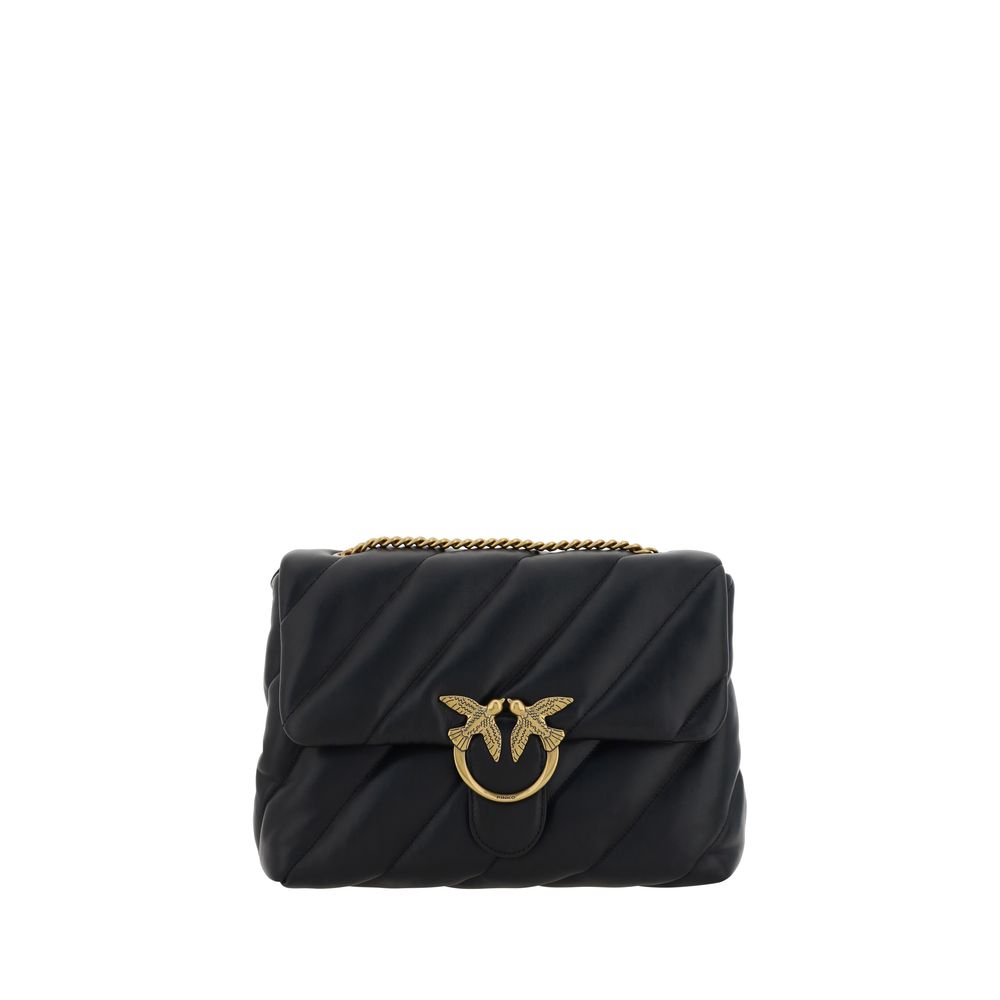 Black Calf Leather Bos Taurus Shoulder Bag