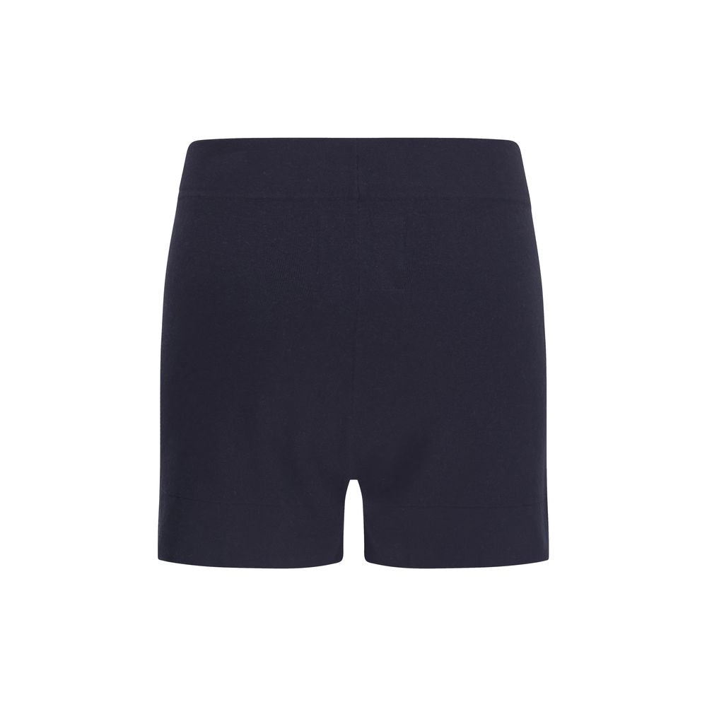 Blue Cotton Bermuda Shorts