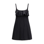 Black Cotton Casual Dress