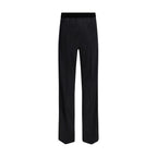 Black Silk Casual Pants