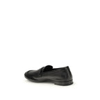 Black Goatskin Slip-On Loafers