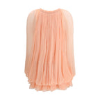 Multicolor Silk Casual Dress