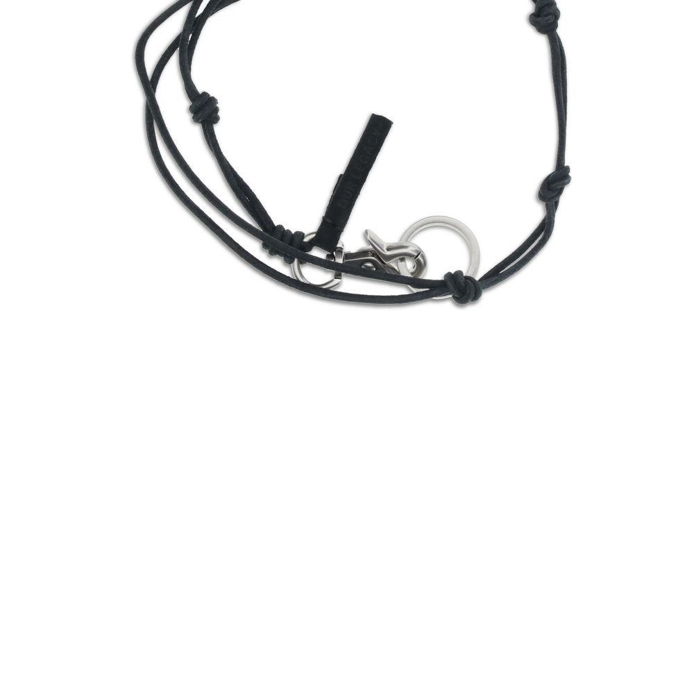 Black Calf Leather Bos Taurus Necklace
