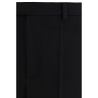 Black Fleece Wool Dress Pants