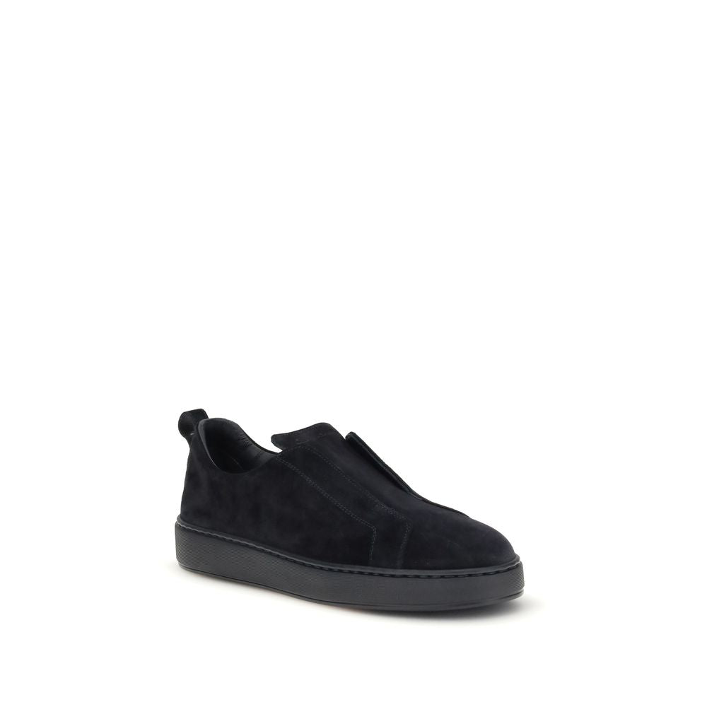 Black Calf Leather Bos Taurus Low Top Sneakers