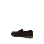 Brown Calf Leather Bos Taurus Slip-On Loafers