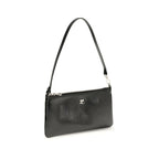 Black Cowhide Shoulder Bag
