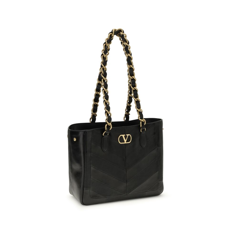 Black Napa Leather / Calf Bos Taurus Shoulder Bag