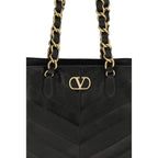Black Napa Leather / Calf Bos Taurus Shoulder Bag