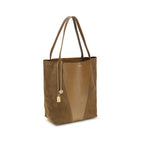 Beige Leather Shoulder Bag