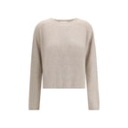 Beige Cashmere Cashmere Sweater