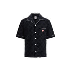 Black Cotton Shortsleeve Shirt
