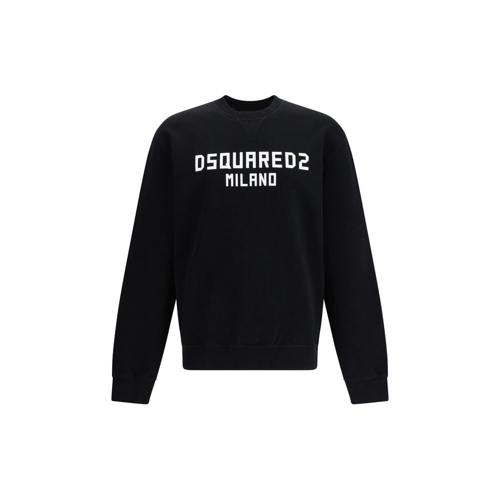 Black Cotton Sweatshirt