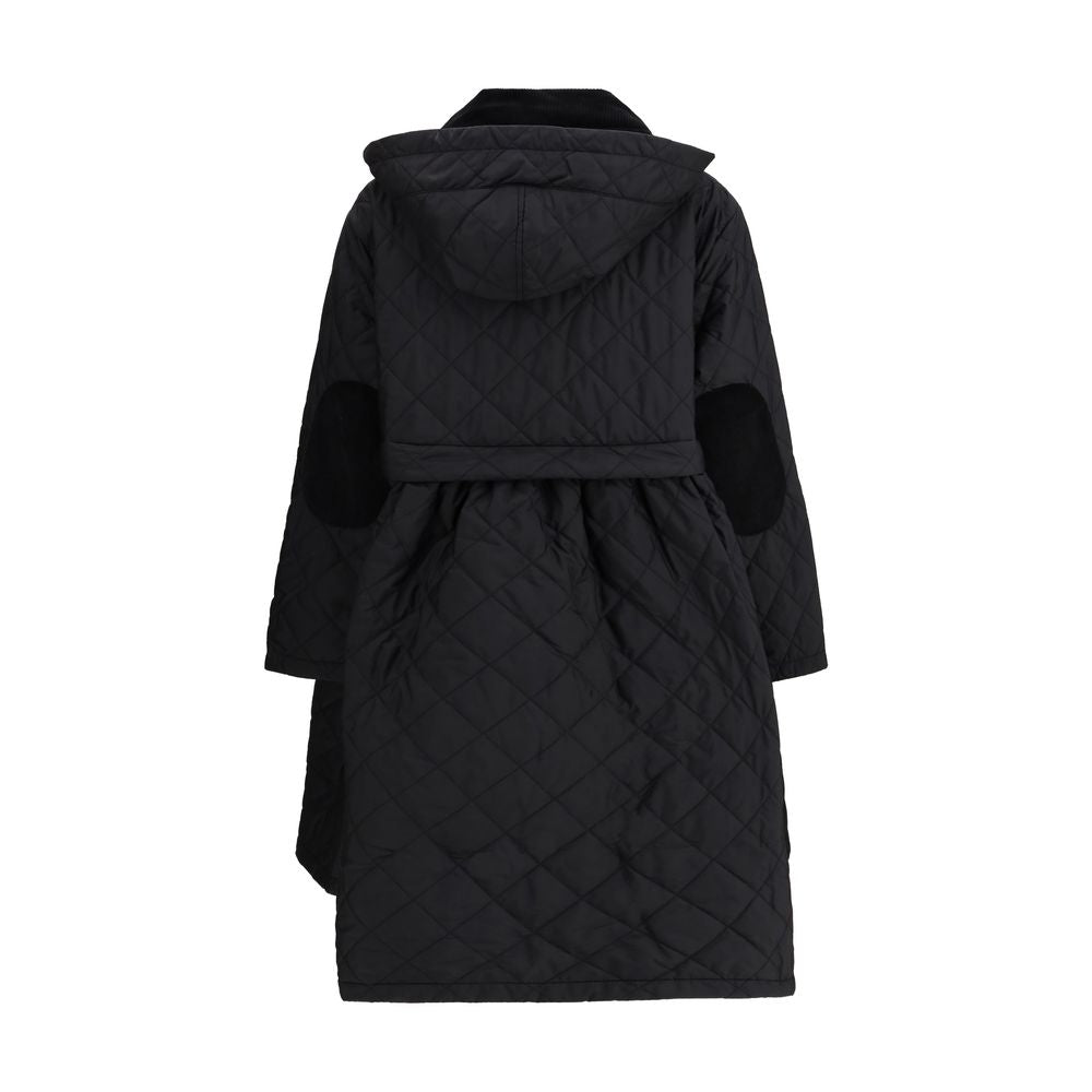Black Polyester Coat