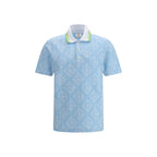 Blue Cotton Polo Shirt