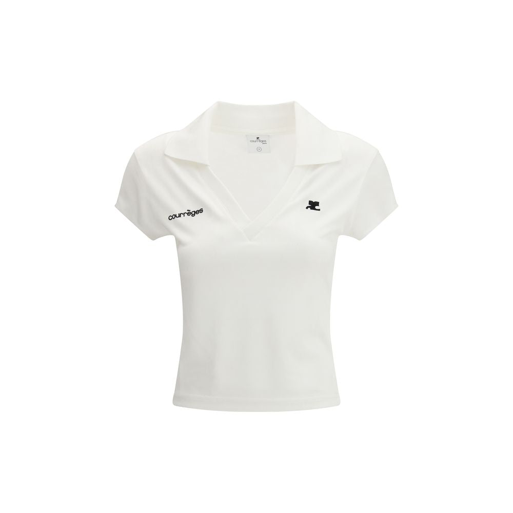 White Cotton Polo Shirt