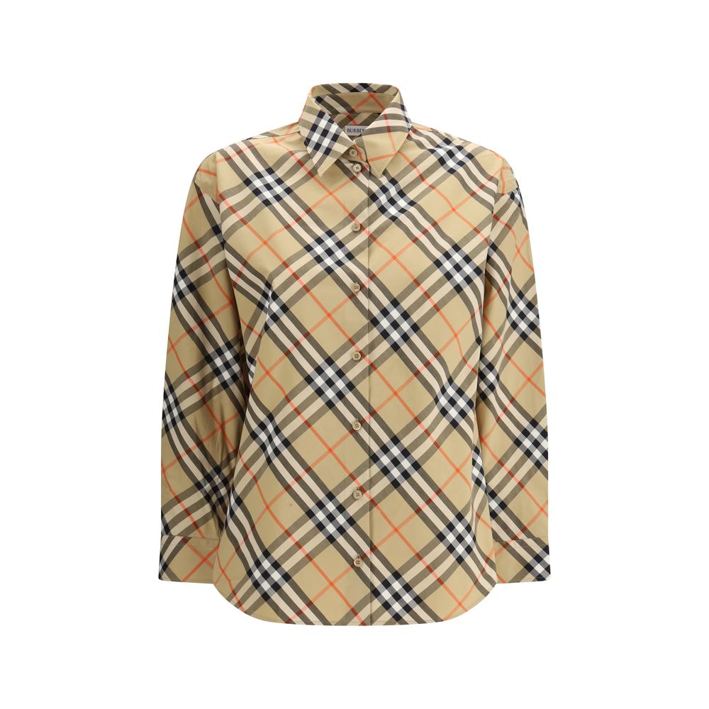 Chemise à motifs multicolores en coton