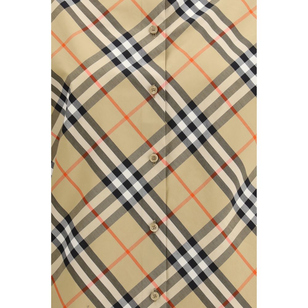 Chemise à motifs multicolores en coton