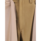 Beige Wool Athletic Pants