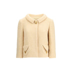 Beige Fleece Wool Coat
