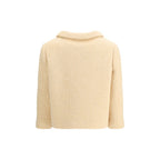 Beige Fleece Wool Coat