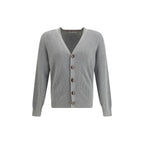 Gray Cotton Cardigan