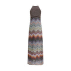 Multicolor Viscose Long Dress
