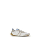 White Calf Leather Bos Taurus Athletic Sneakers