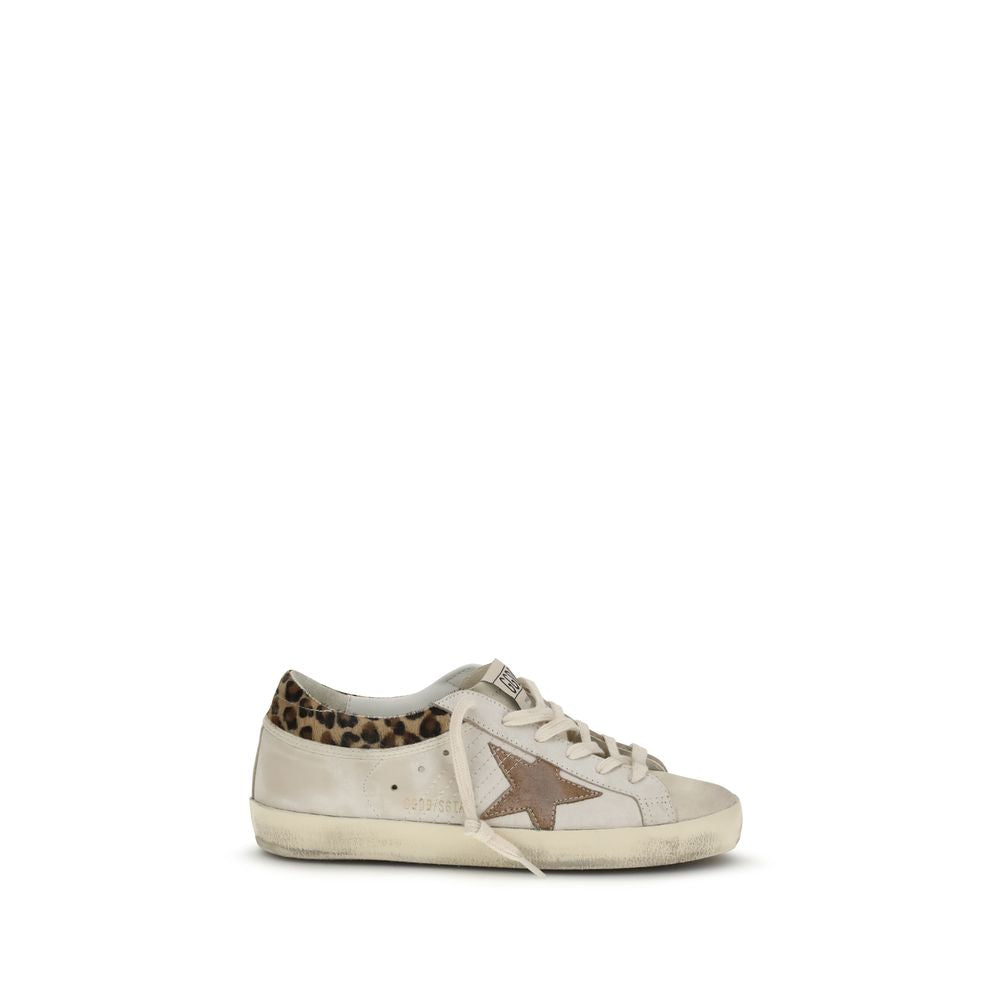 White Calf Leather Bos Taurus Low Top Sneakers