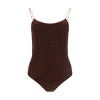 Brown Metal One-Piece Swimsuit