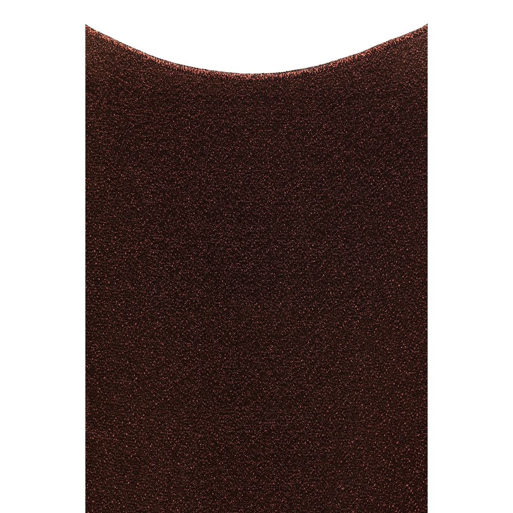 Brown Metal One-Piece Swimsuit