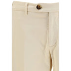 Beige Cotton Pants
