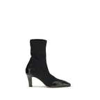 Black Calf Leather Bos Taurus Ankle Boots