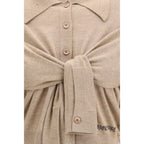 Beige Viscose Cardigan