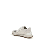 Gray Calf Leather Bos Taurus Athletic Sneakers