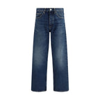 Blue Cotton Relaxed Fit Jeans