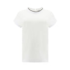 White Elastane T-Shirt