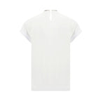 White Elastane T-Shirt
