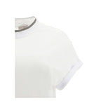 White Elastane T-Shirt