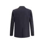 Blue Fleece Wool Coat